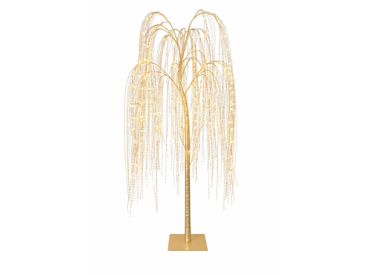 Salice albero da 153cm champagne con 234 led