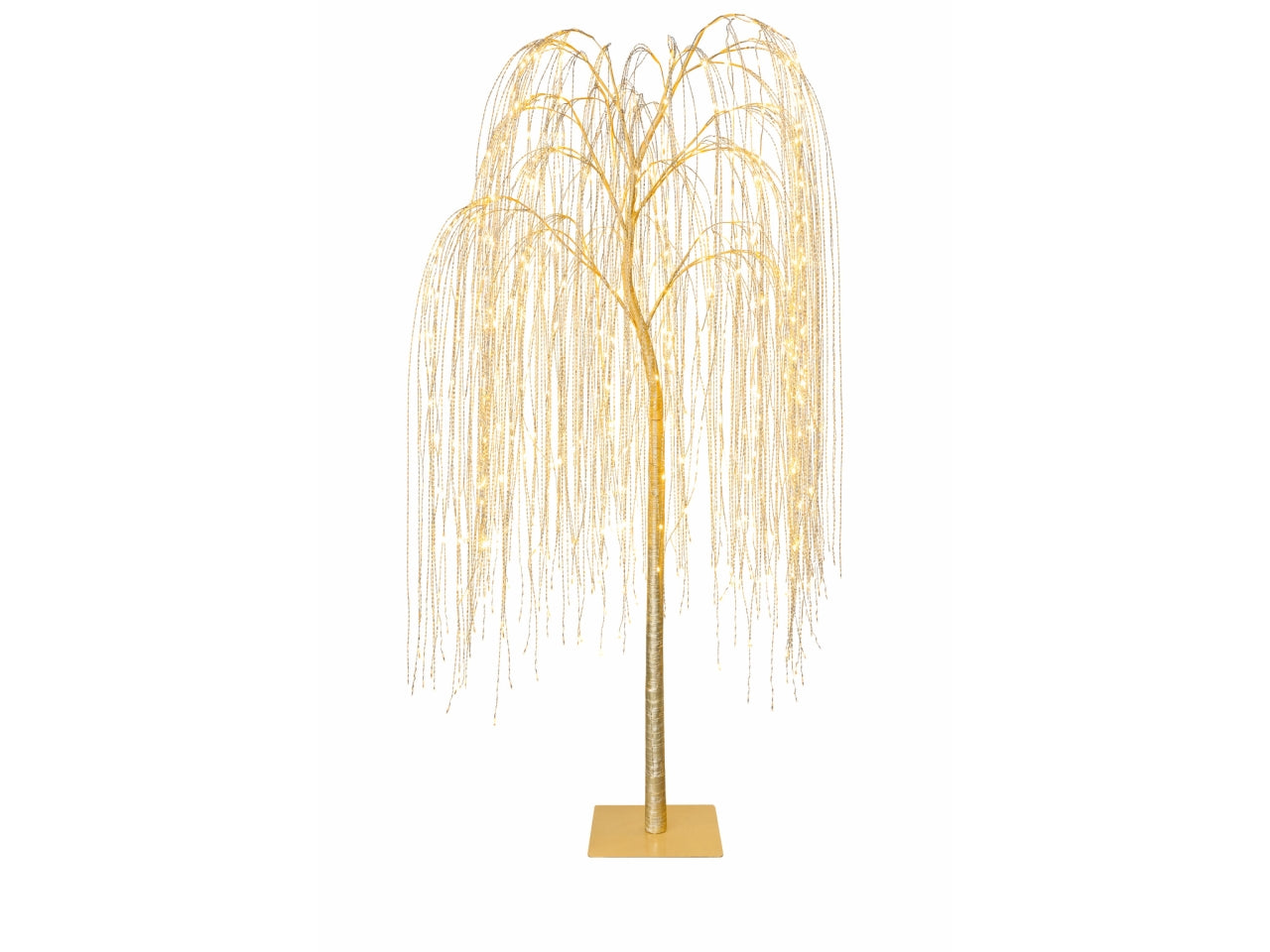 Salice albero da 180cm champagne con 360 led