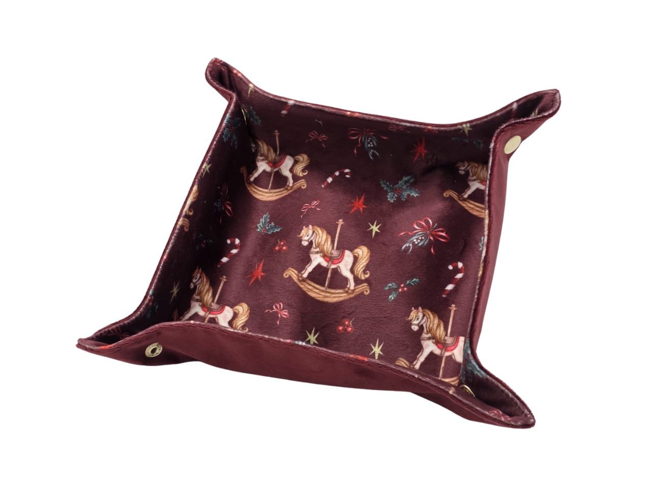 Svuota tasche 25x25cm carosello bordeaux