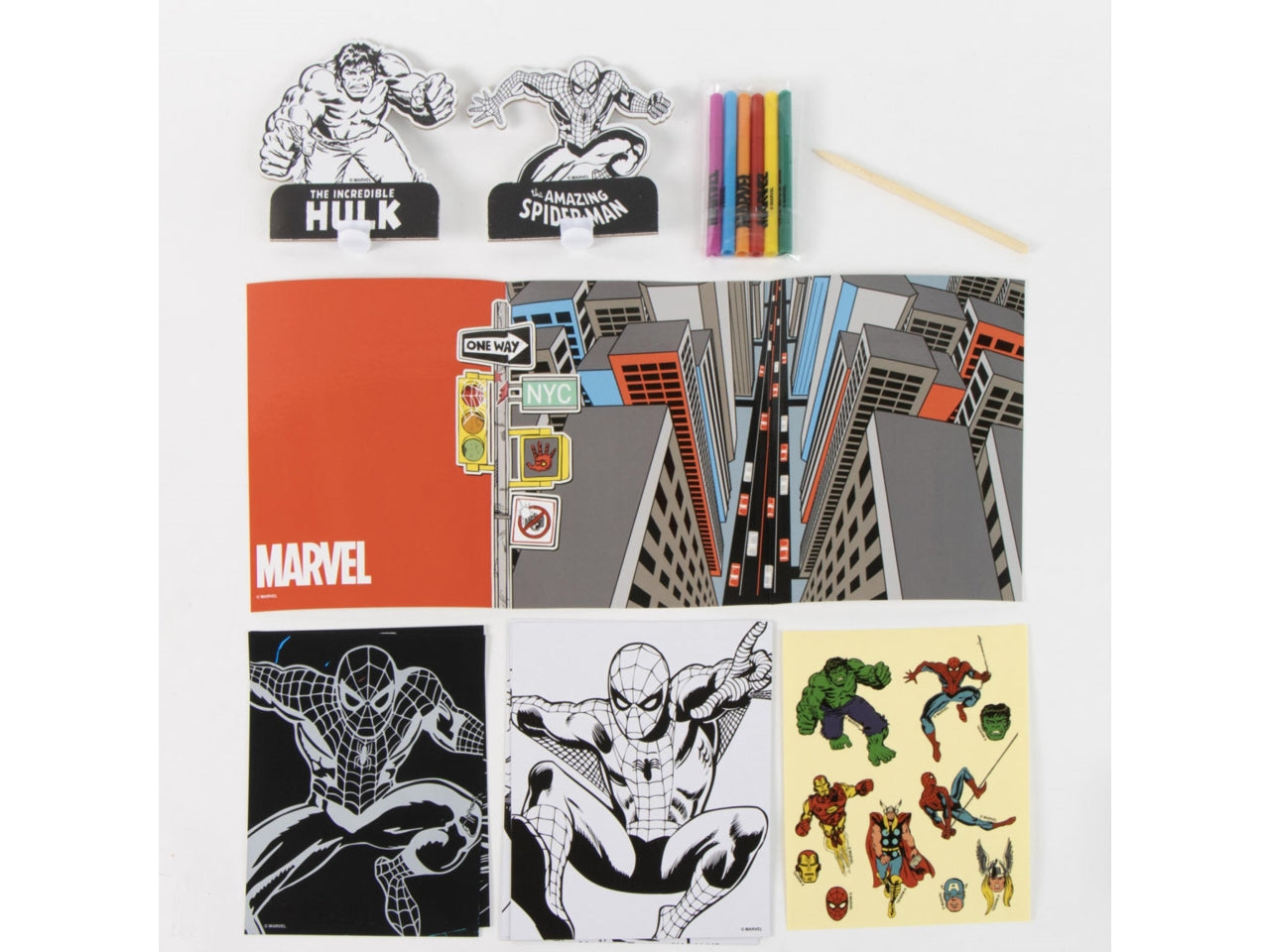 Borsa di Spiderman con set da colorare