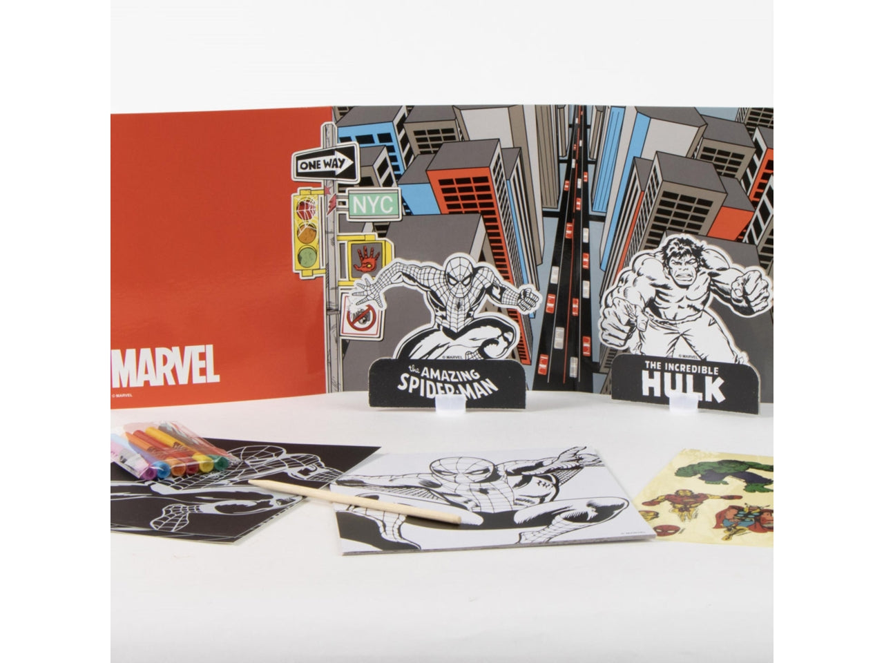 Borsa di Spiderman con set da colorare