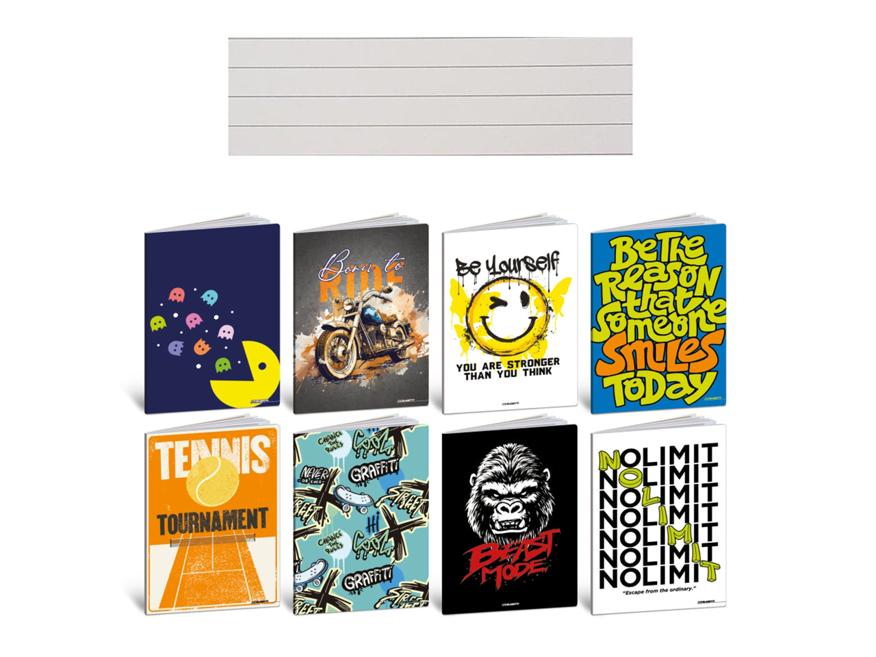 Quaderno maxi teen boy  20 +1 fogli 1R, confezione da 10maxi assortiti