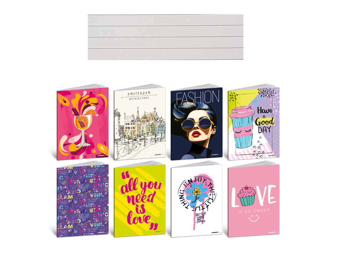 Quaderno maxi teen girl  20 +1 fogli 1R, confezione da 10maxi assortiti