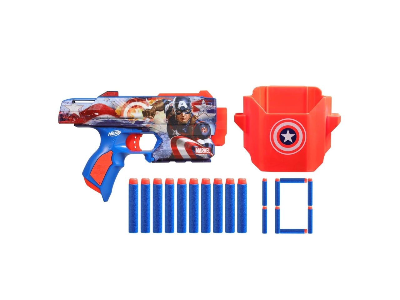 Nerf pistola capitan america