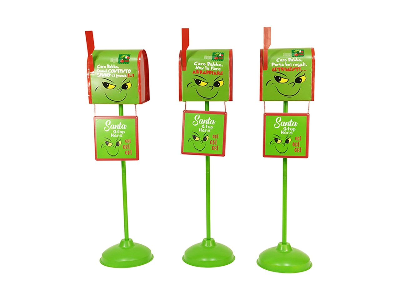 Cassetta postale maxi 117cm con placca verde, in 3 assortimenti