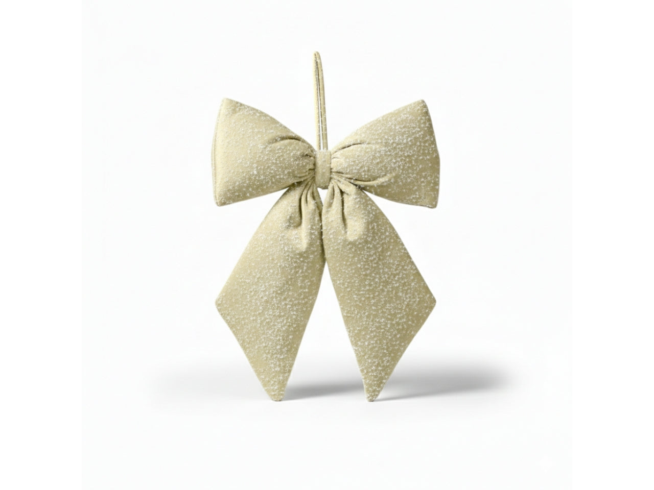 Fiocco maxi in velluto 52x79cm crema, linea diamond