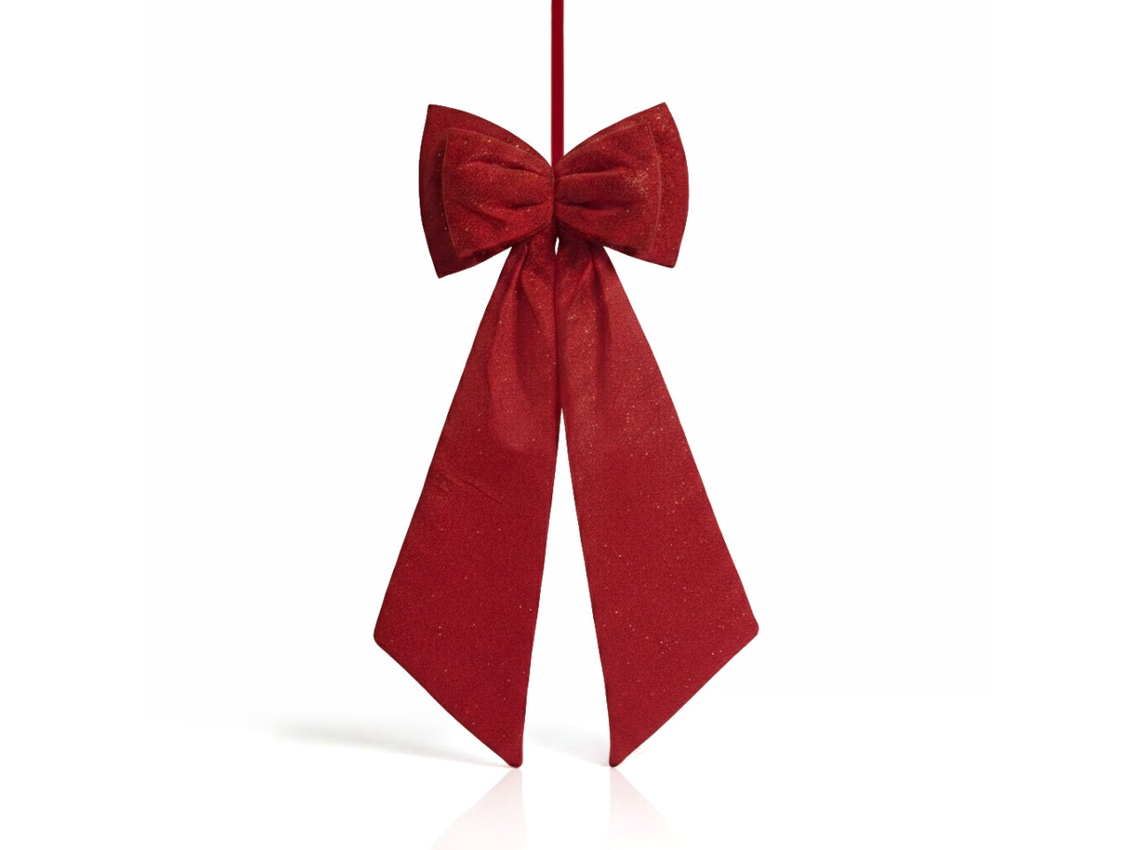 Fiocco maxi in velluto 50x160cm rosso, linea diamond