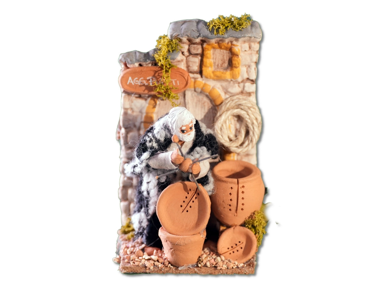 Aggiusta piatti 8cm con movimento 9x14x16cm