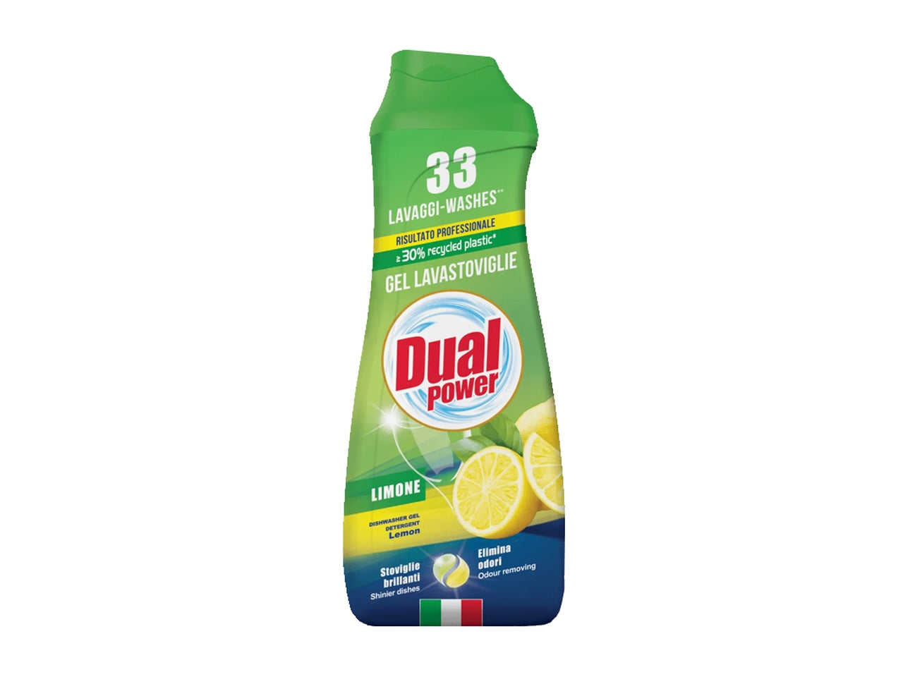 Dual power gel lavastoviglie limone 33 lavaggi 660ml $
