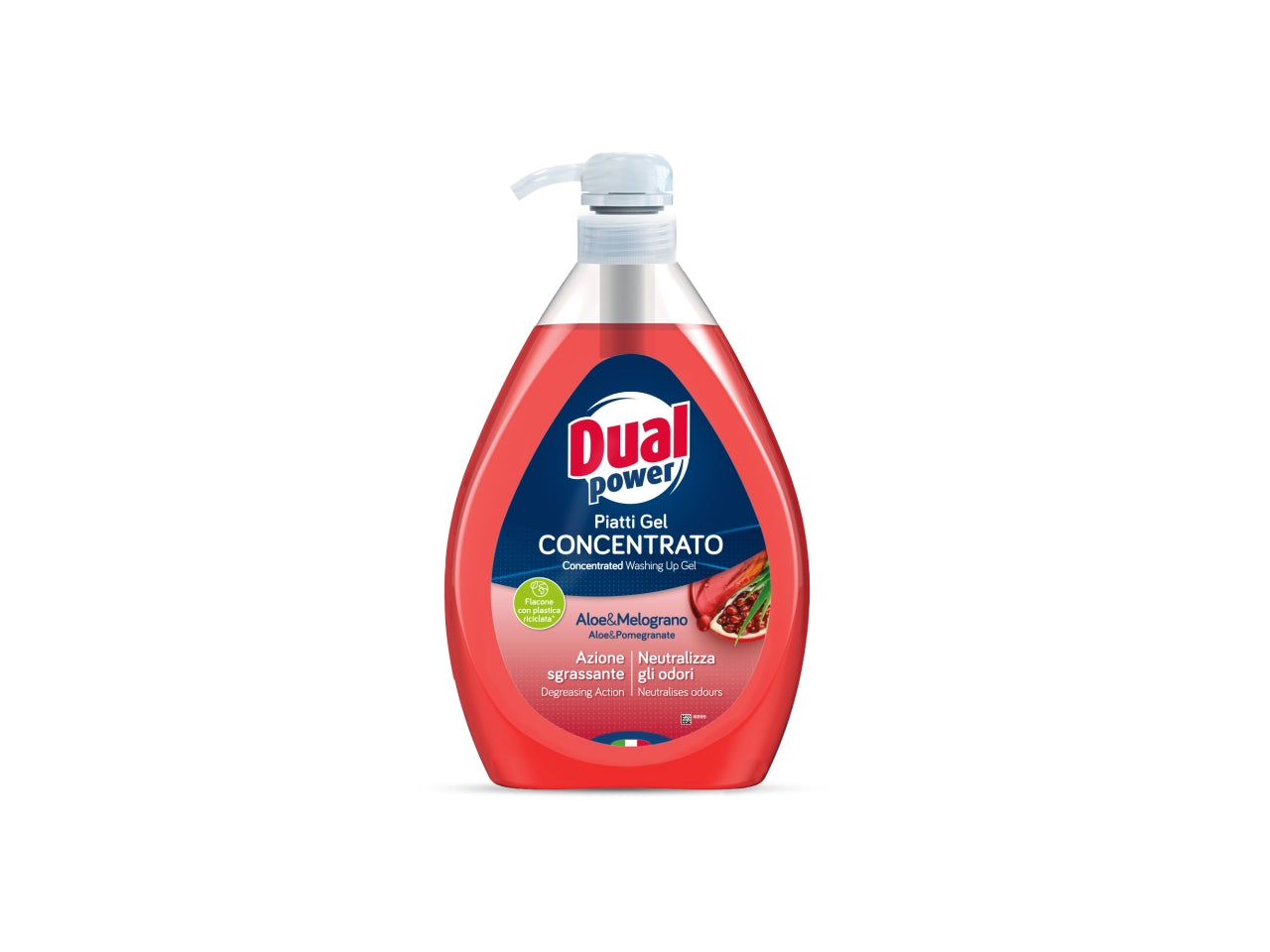 Dual power piatti gel concentrato aloe e melograno 1l $