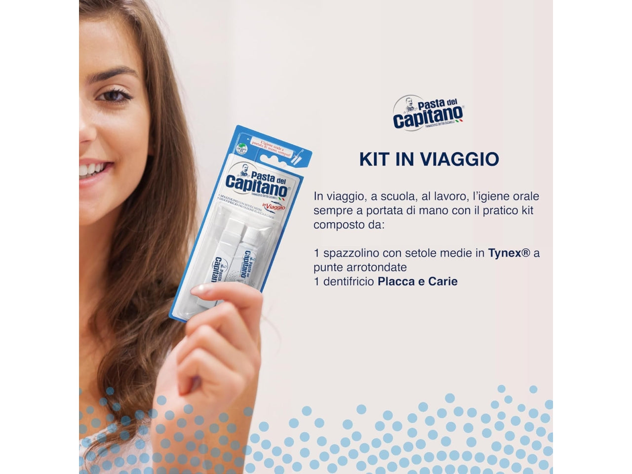 Pasta del capitano kit viaggio spazzolino+dentifricio 25ml