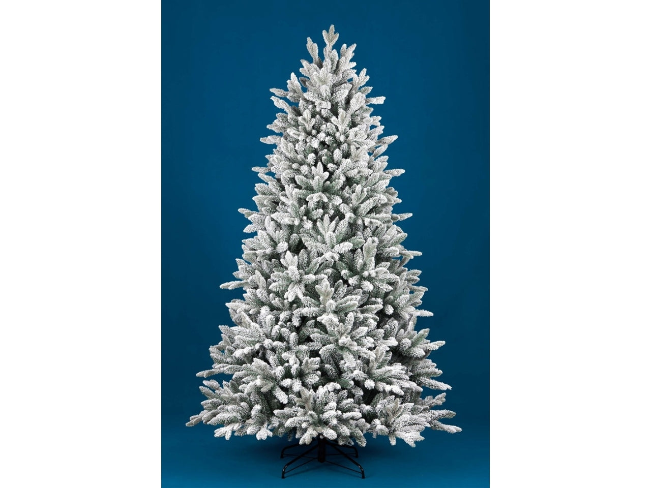 Albero Rioflock 210cm con 122led, 1468rami pe+pvc