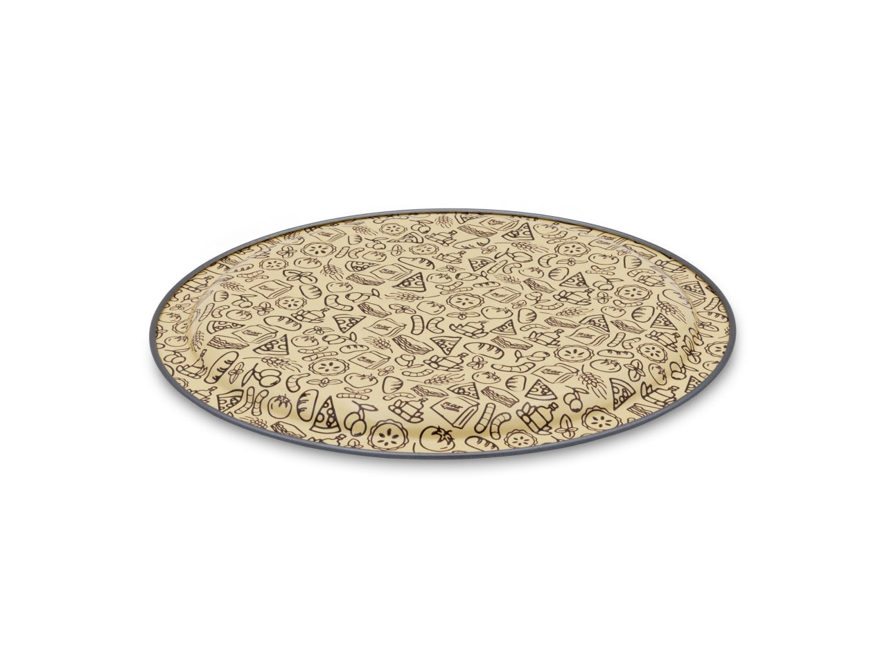Dolci sorrisi tortiera pizza da 36cm, fondo interno bugnato turchese/avorio $