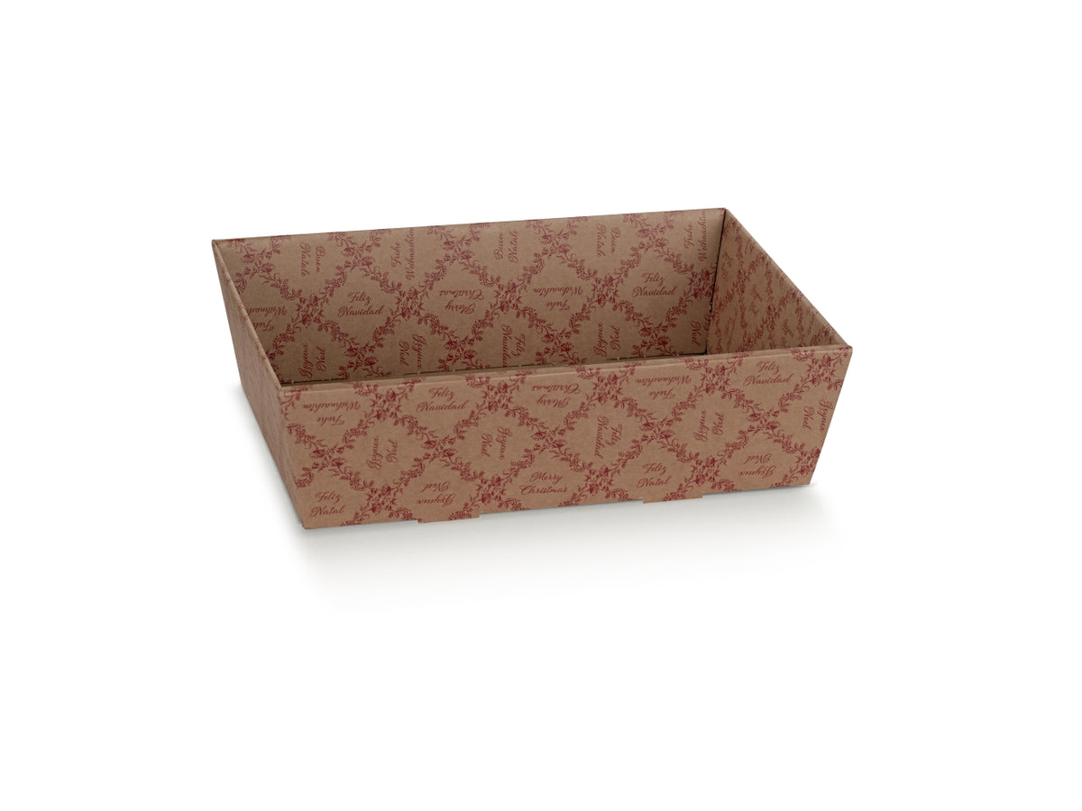 Vassoio conico in cartone linea royal garden, 29x21x9cm