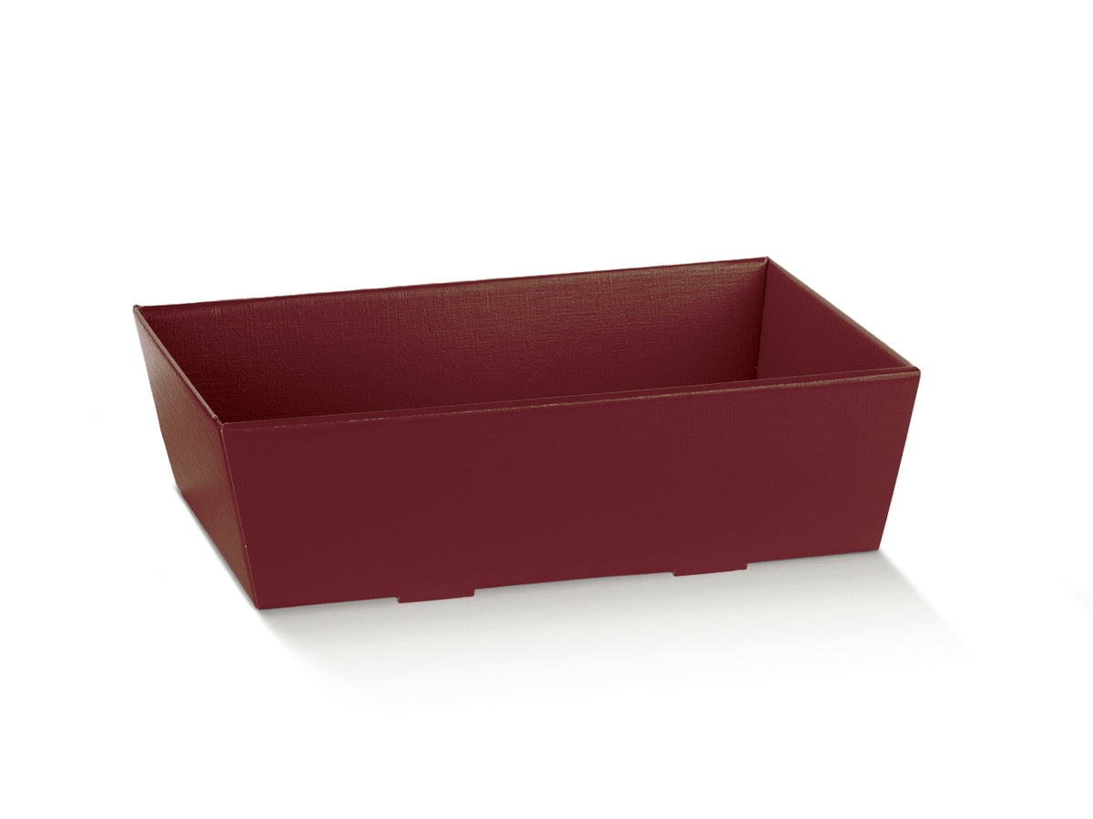 Vassoio conico fibra bordeaux, 40x30x11,5cm