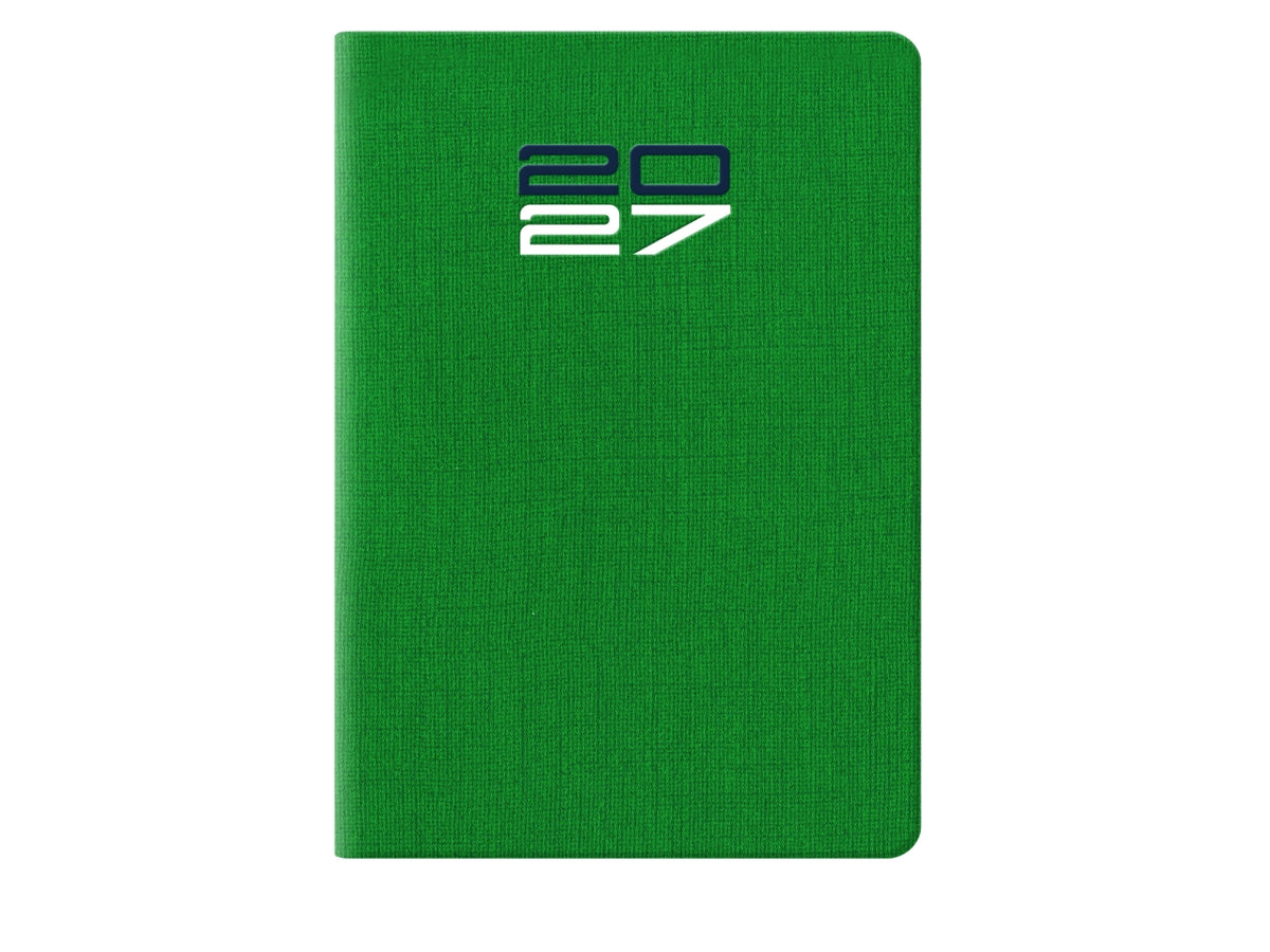 Agenda 2027 Caribe 7x10cm bigiornaliera verde
