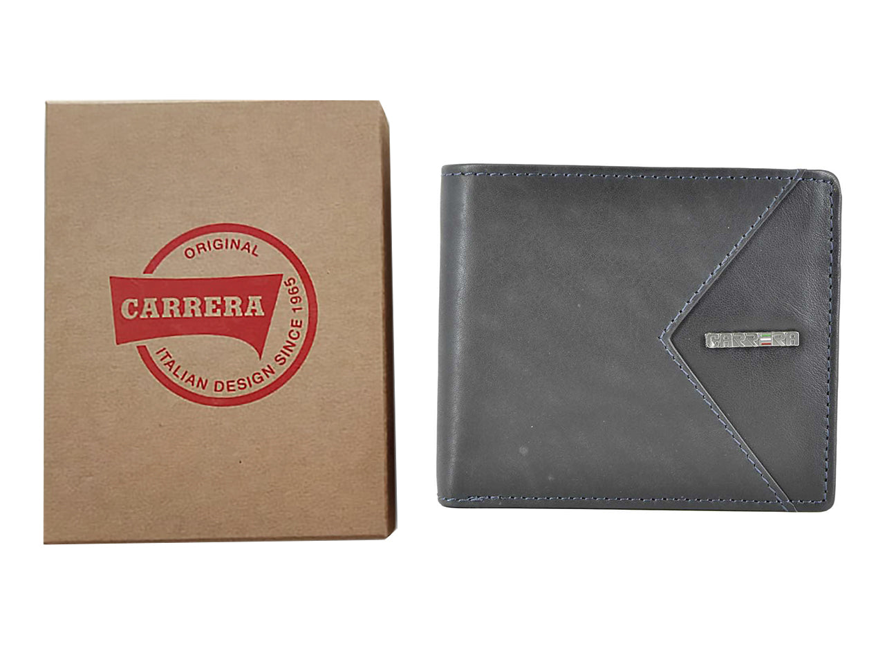 Carrera viggo collection trifold con porta documenti navy blue