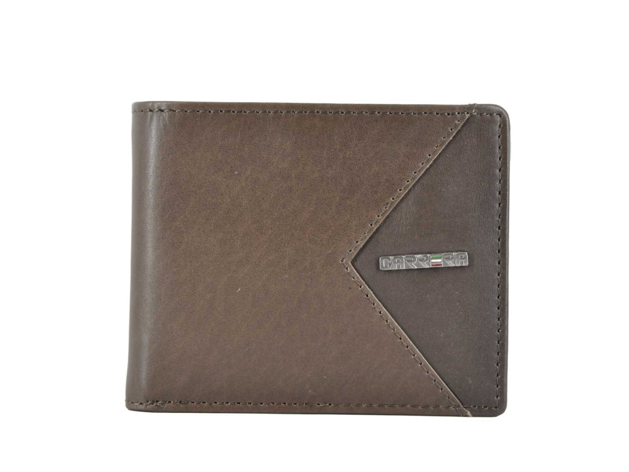 Carrera viggo collection bifold orizzontale con portamonete marrone scuro