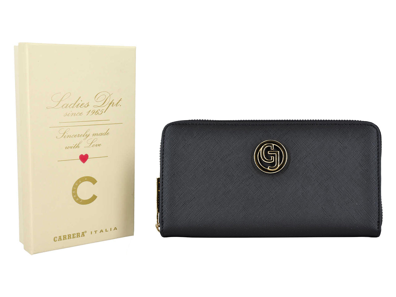 Carrera claire collection zip around nero