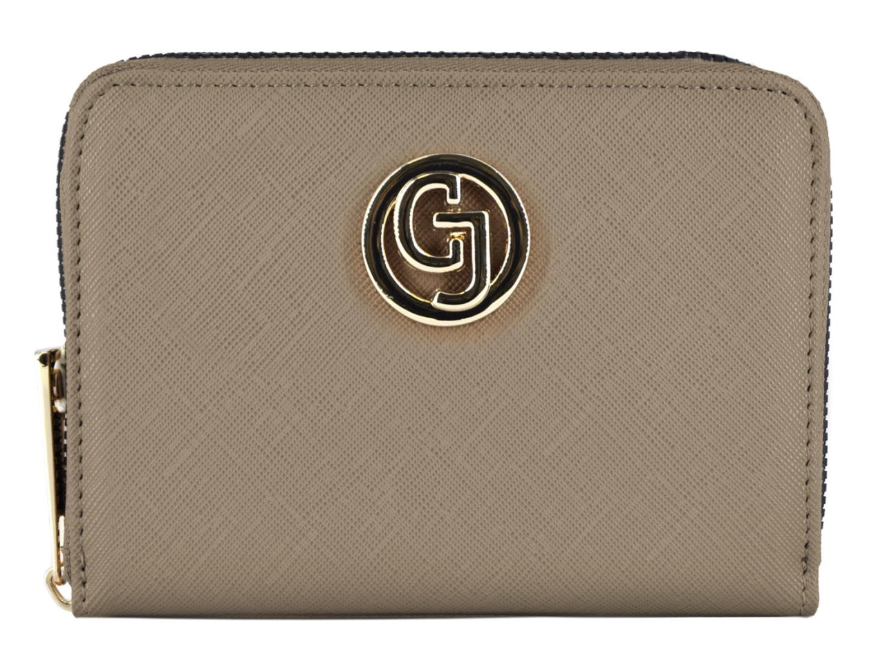 Carrera claire collection zip around bifold piccolo beige scuro