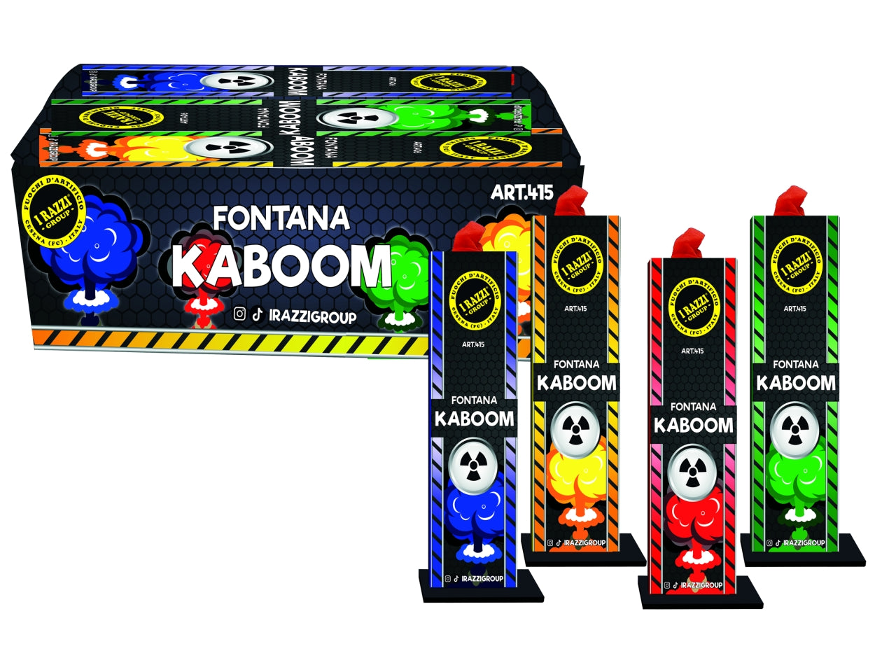 Fontana Kaboom confezione da 4 fontane