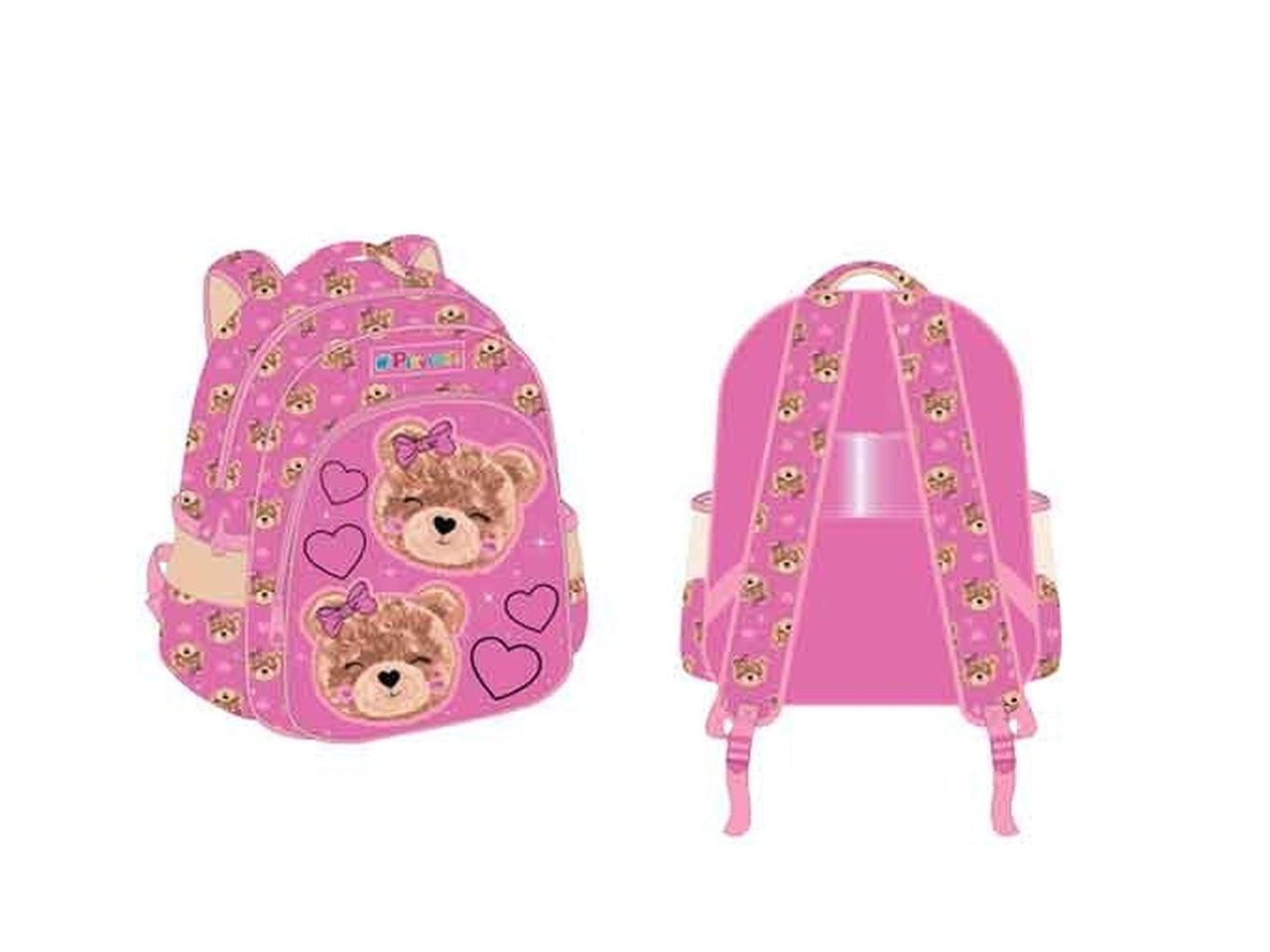 Zaino asilo con Led e peluche Playtoy