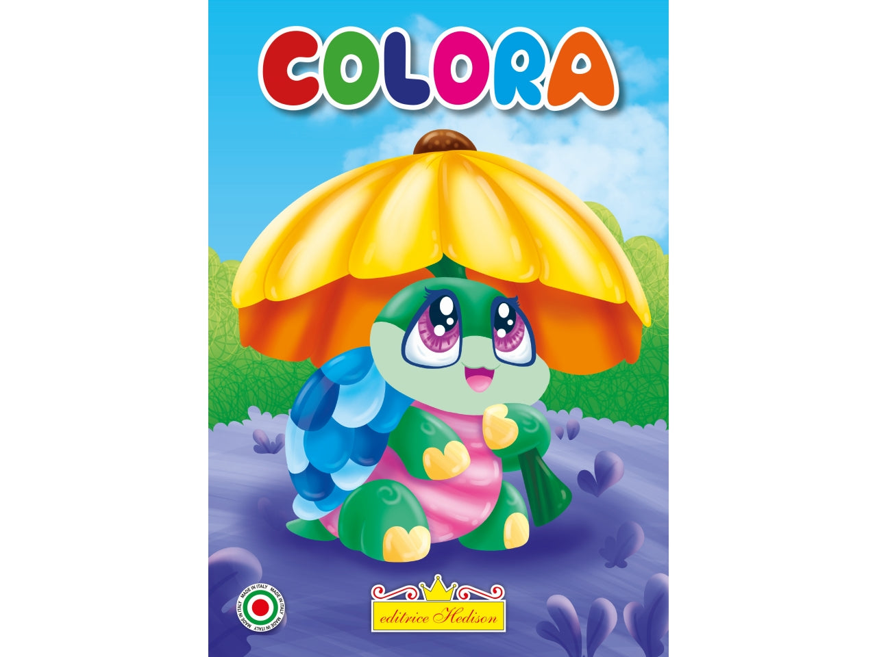Libro minicoloretti tartaruga ombrello