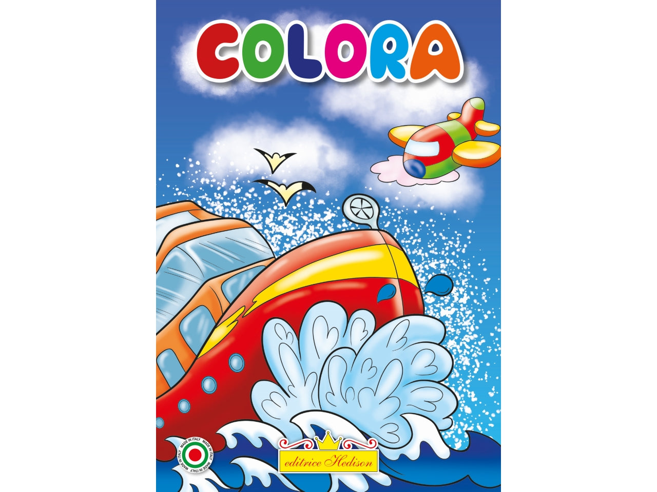 Libro minicoloretti nave