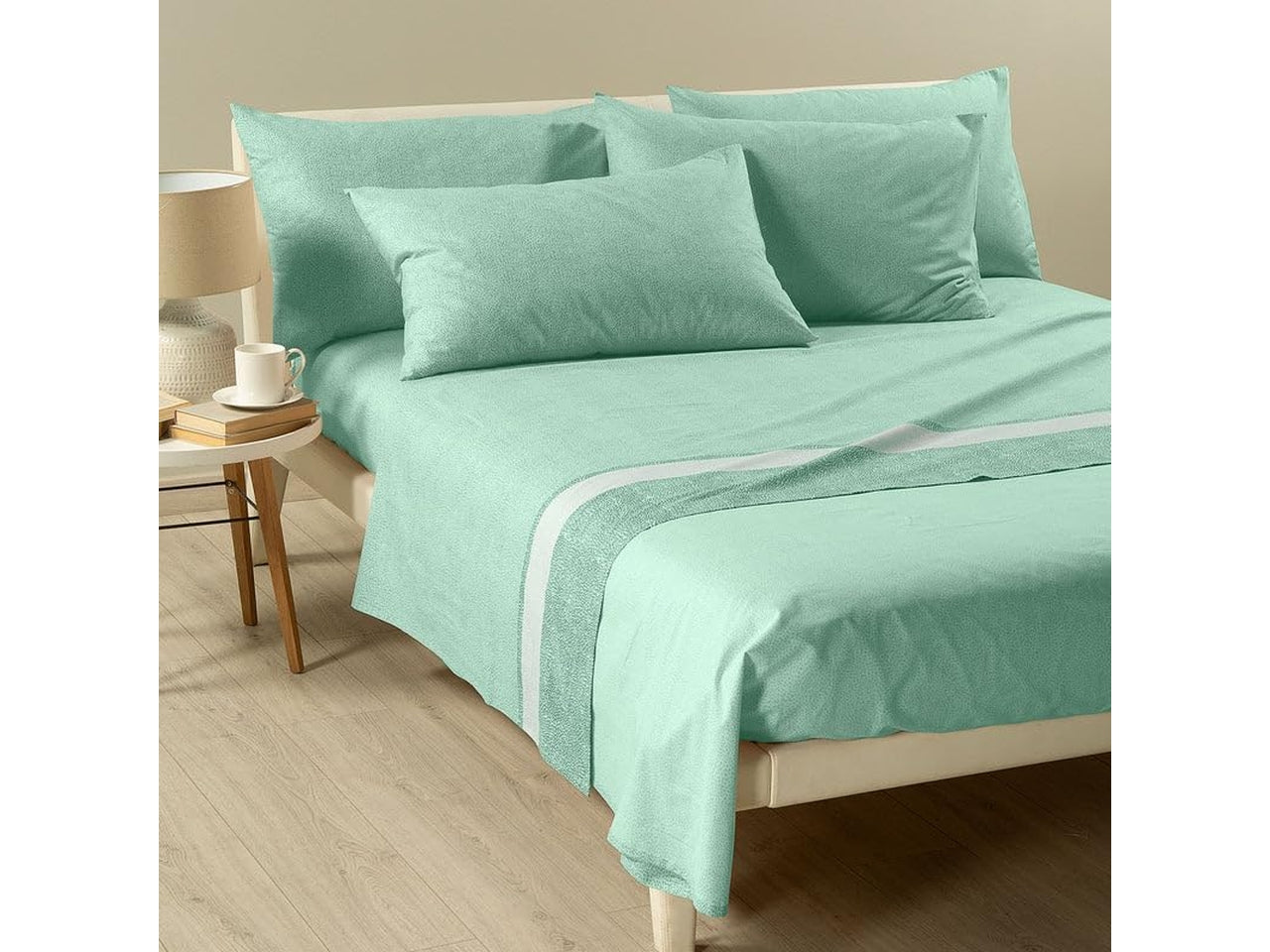 Caleffi lenzuolo nevada2 1,5 piazze green