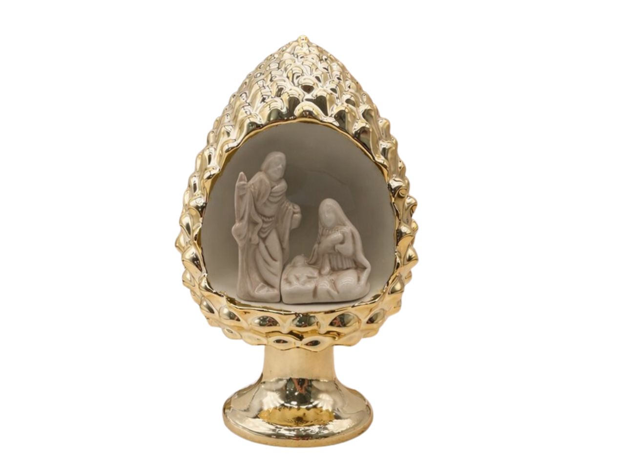 Pigna 35cm oro con nativita'