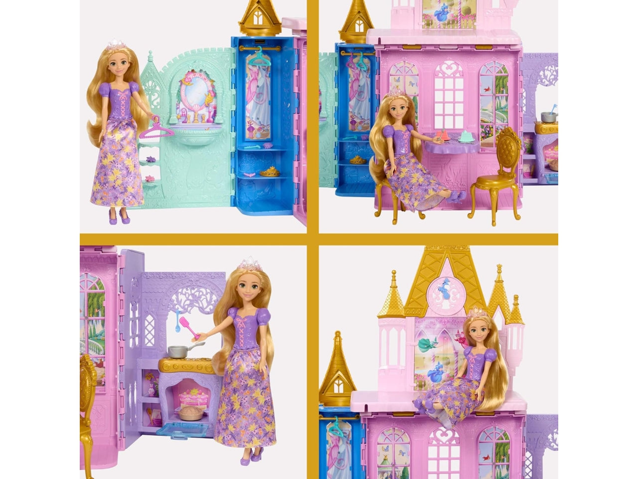 Disney princess castello raperonzolo con doll