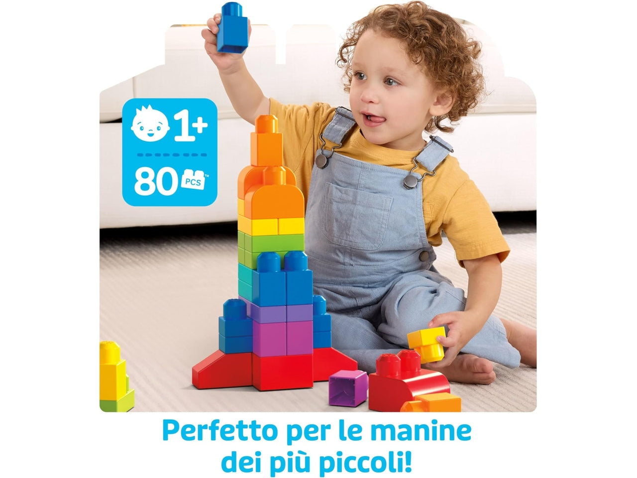 Mega block big building bag 80 pz