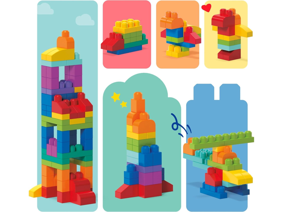 Mega block big building bag 80 pz
