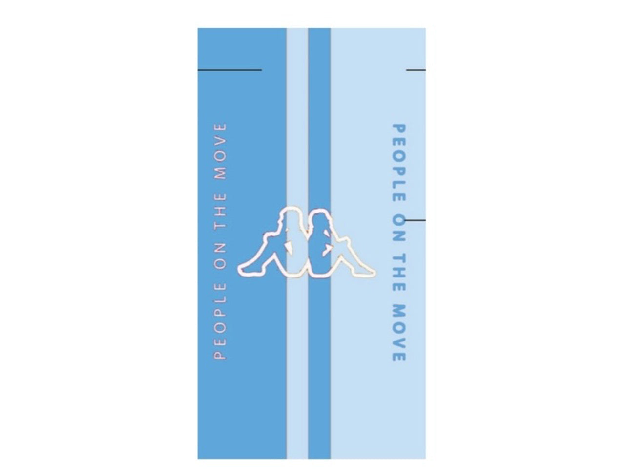 Kappa telo mare velour 86x160cm move azzurro