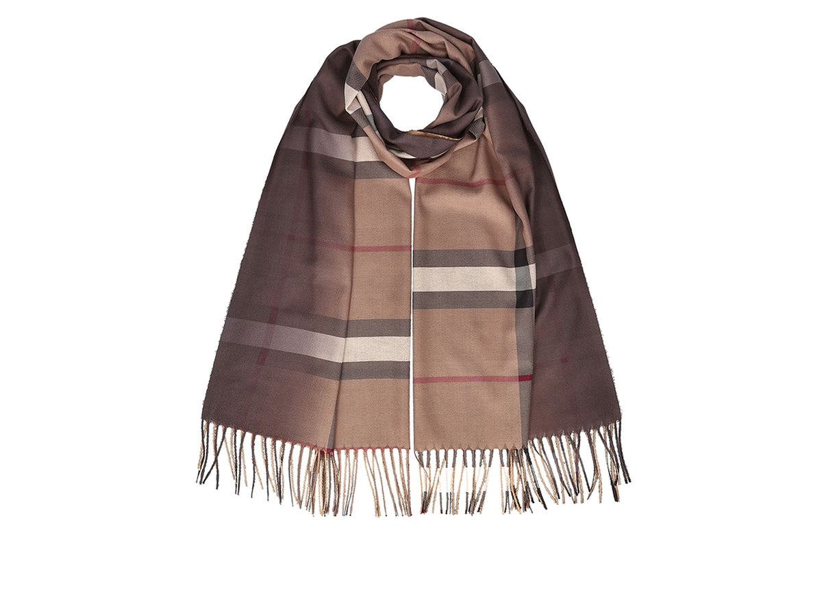Sciarpa scozzese sfumata 70x180cm beige