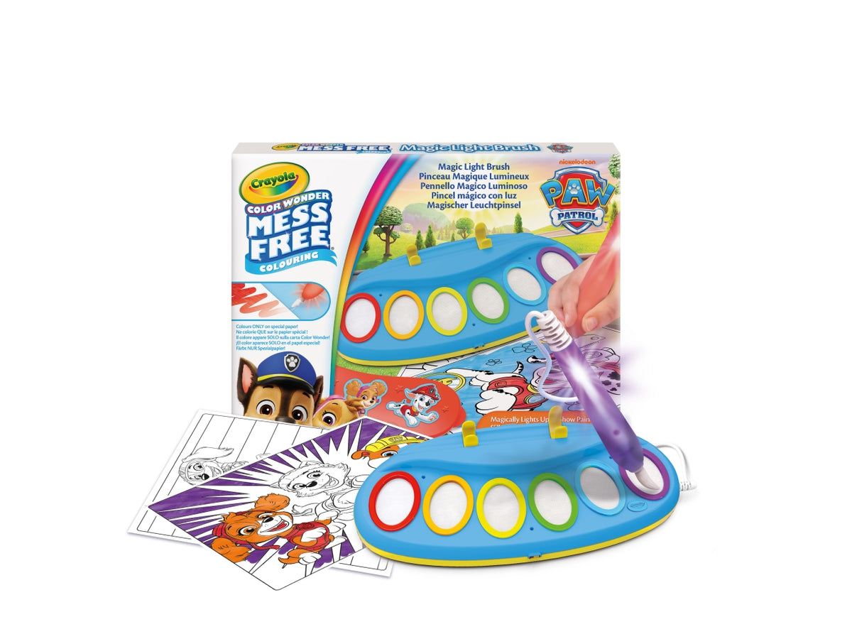 Color wonder magic light up brush - paw patrol