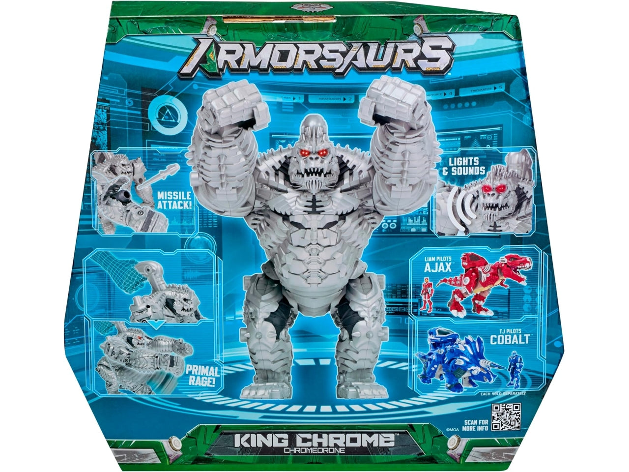 Armorsaurs feature villain-king chrome