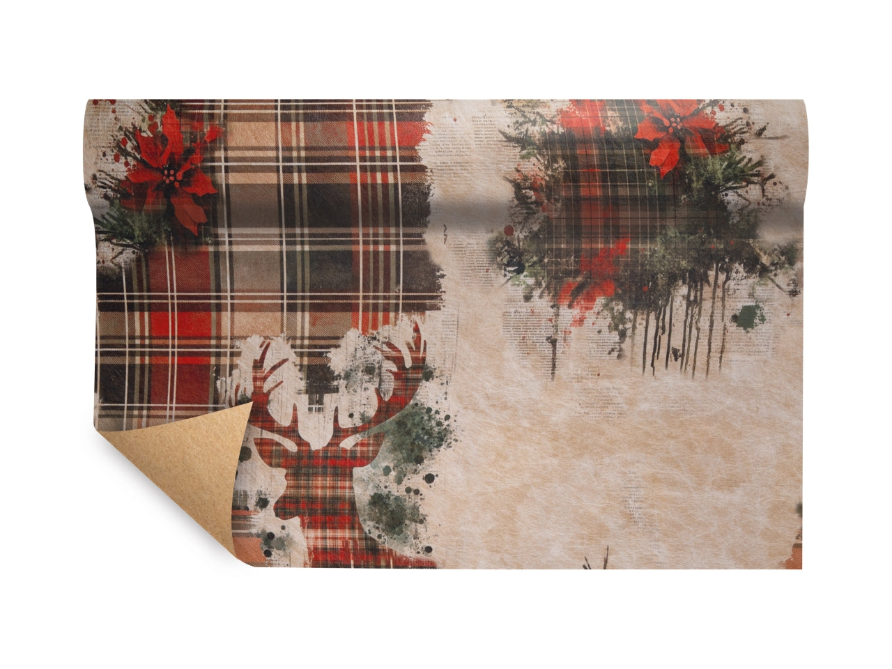 Bobina paper-fibra xmas scottish mm75cmx9mt