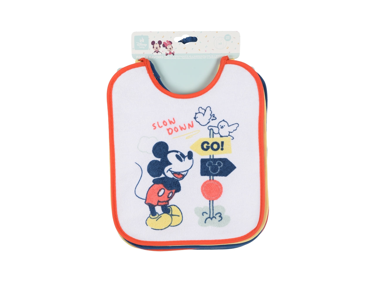 Mickey set 6 bavette 27x22,5cm