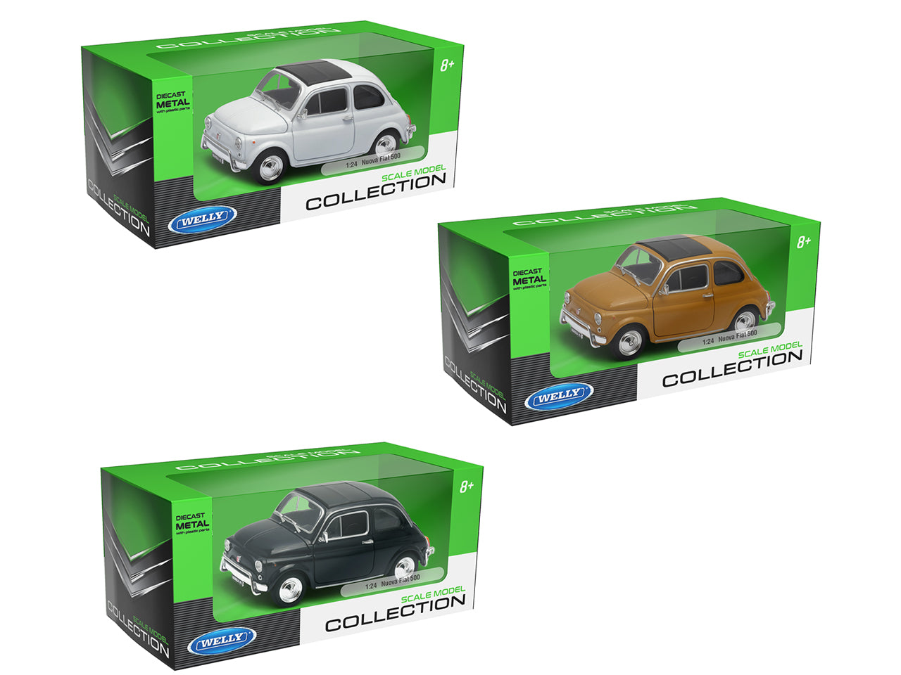 Auto fiat 500 scala 1:24