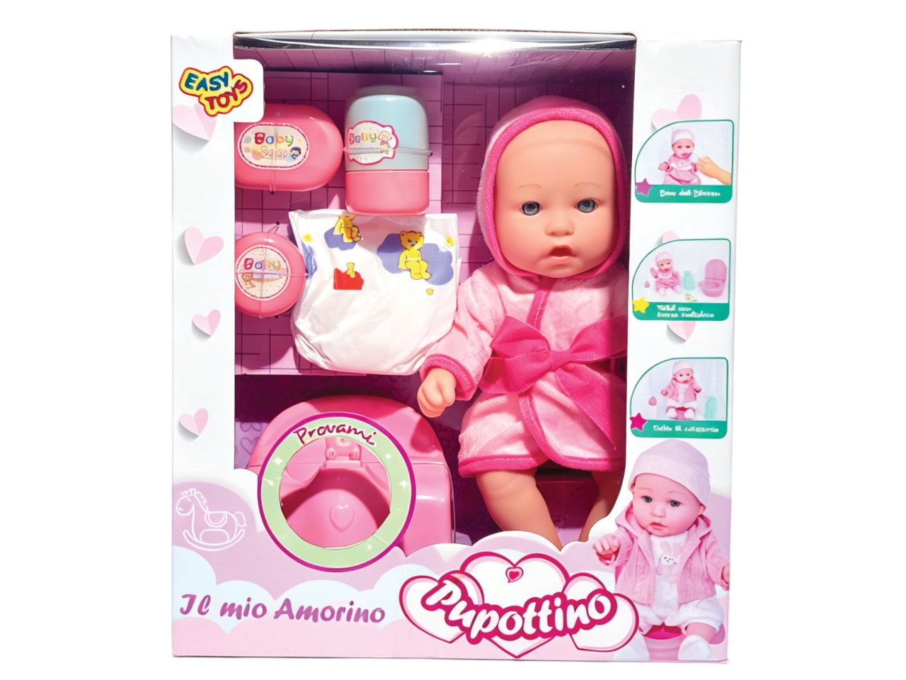 Bebe' pupottino c/vasino beve e fa la pipi