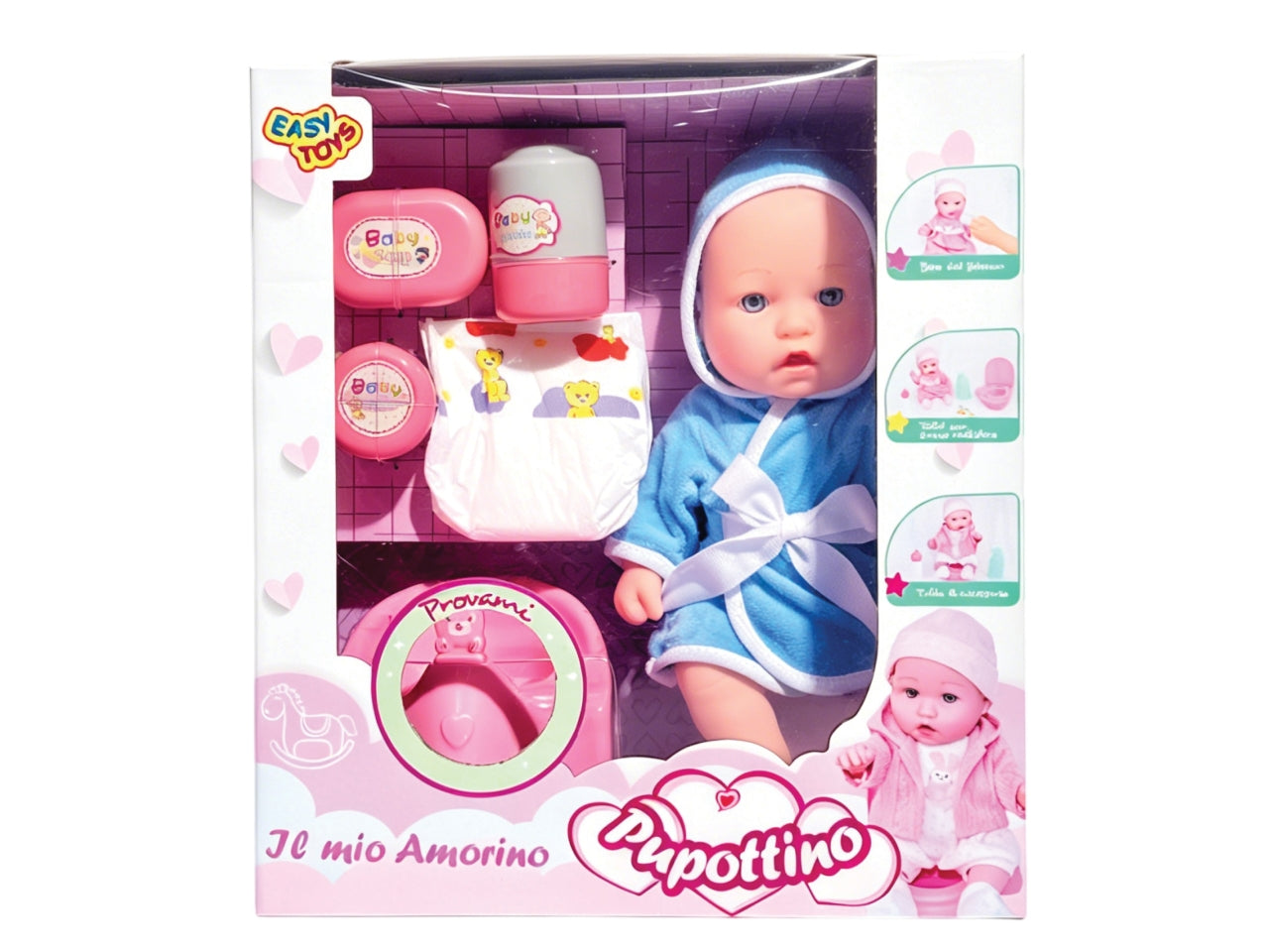Bebe' pupottino c/vasino beve e fa la pipi