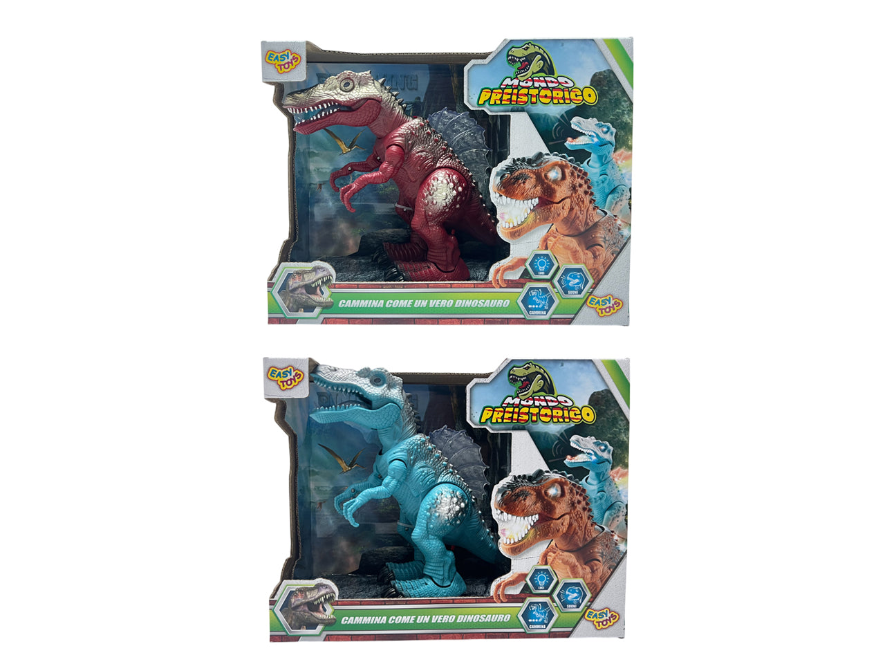 Dinosauro camminante luci e suoni