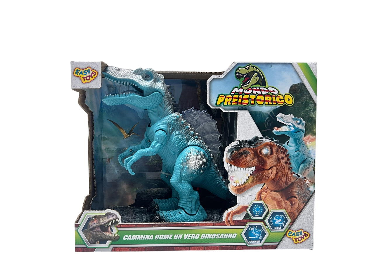 Dinosauro camminante luci e suoni