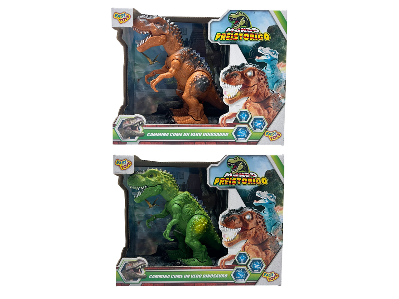 Dinosauro camminante luci e suoni