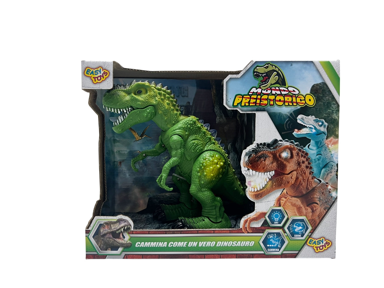 Dinosauro camminante luci e suoni