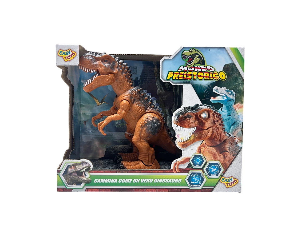 Dinosauro camminante luci e suoni