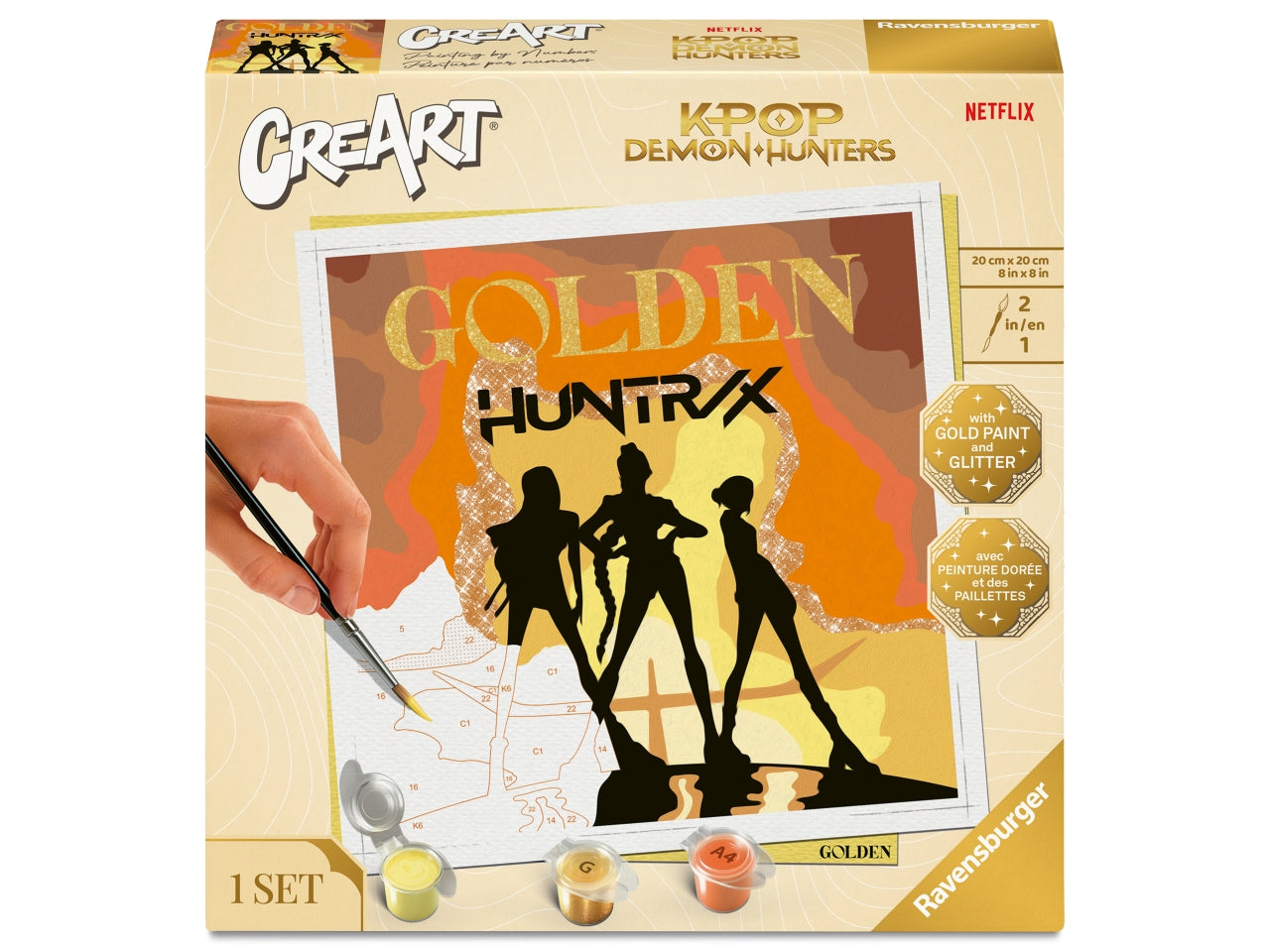 Creart serie trend square - k-pop demonÂ hunters: golden