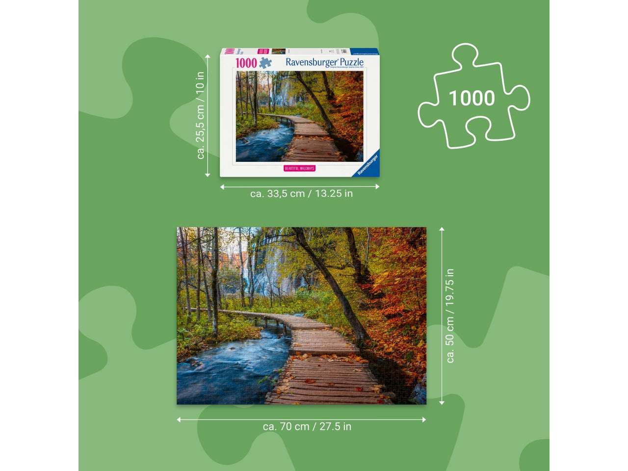 Puzzle Sentiero nel bosco autunnale 1000 pc