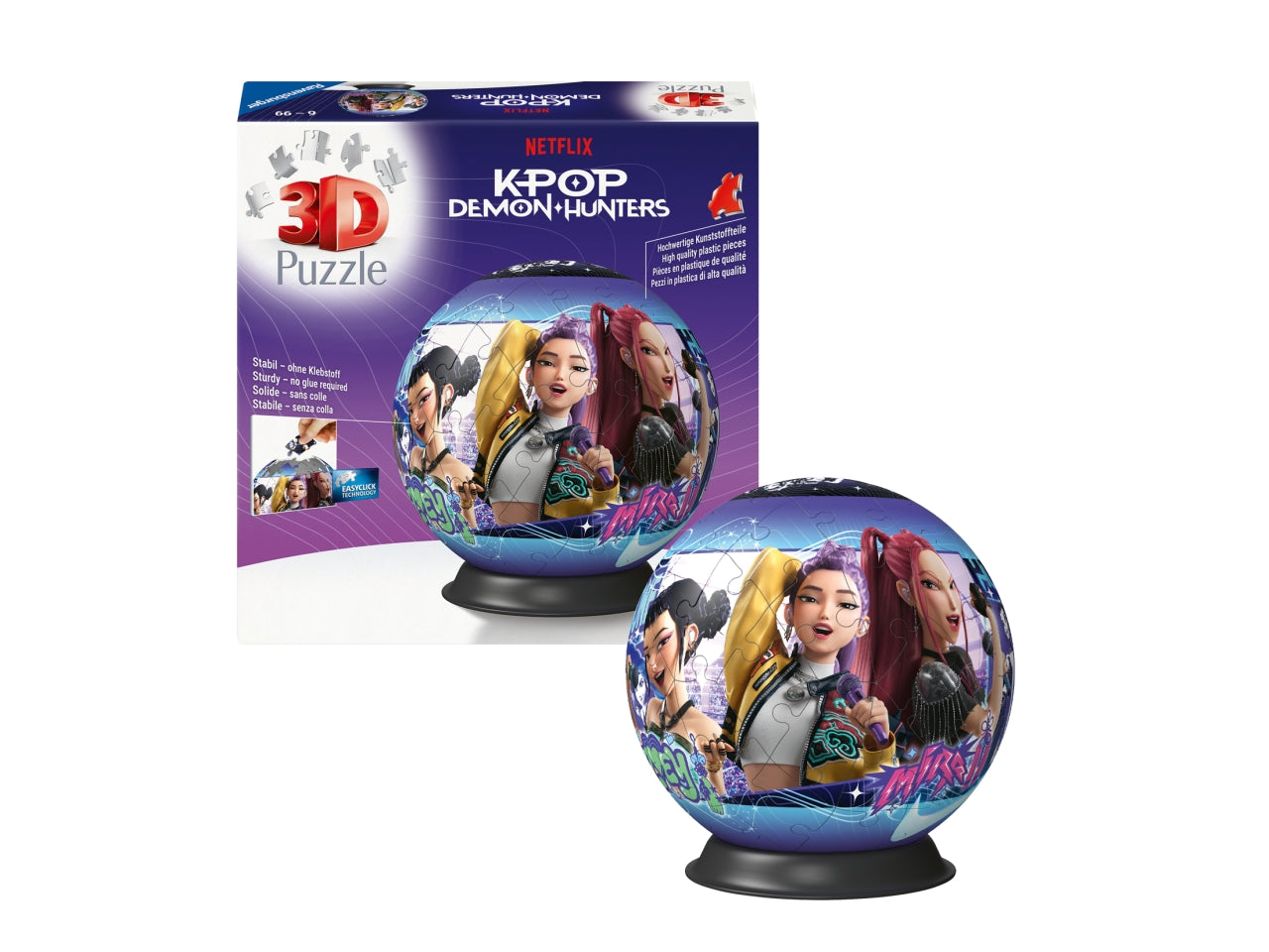 Puzzleball 72 pc - k-pop demon hunters